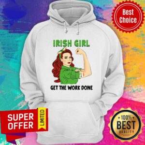 Alternative view of Premium Irish Girl Get The Work Done Shirt