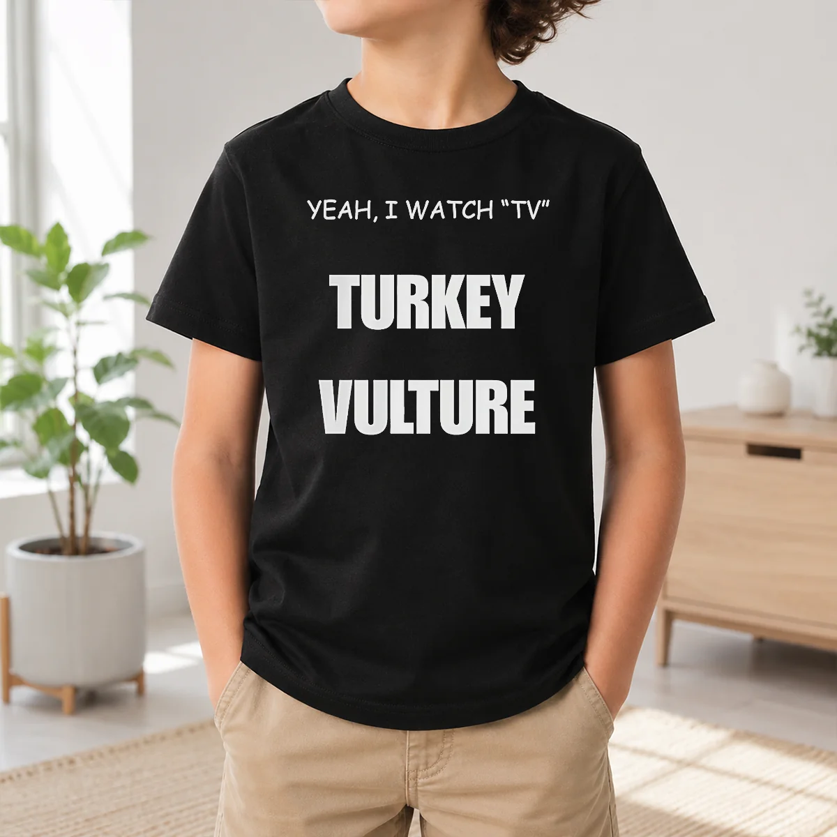 Nice Yeah I Watch TV Turkey Vulture Shirt - Image 9