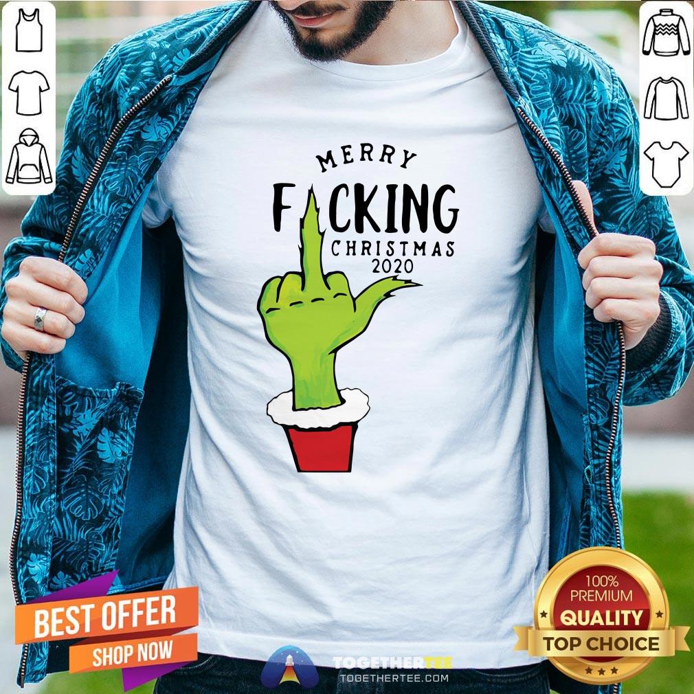 Happy Grinch Hand Merry Fucking Christmas 2020 T-Shirt