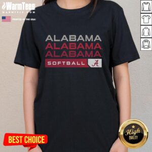 Alternative view of Hot Alabama Crimson Tide College Softball Hype T-Shirt
