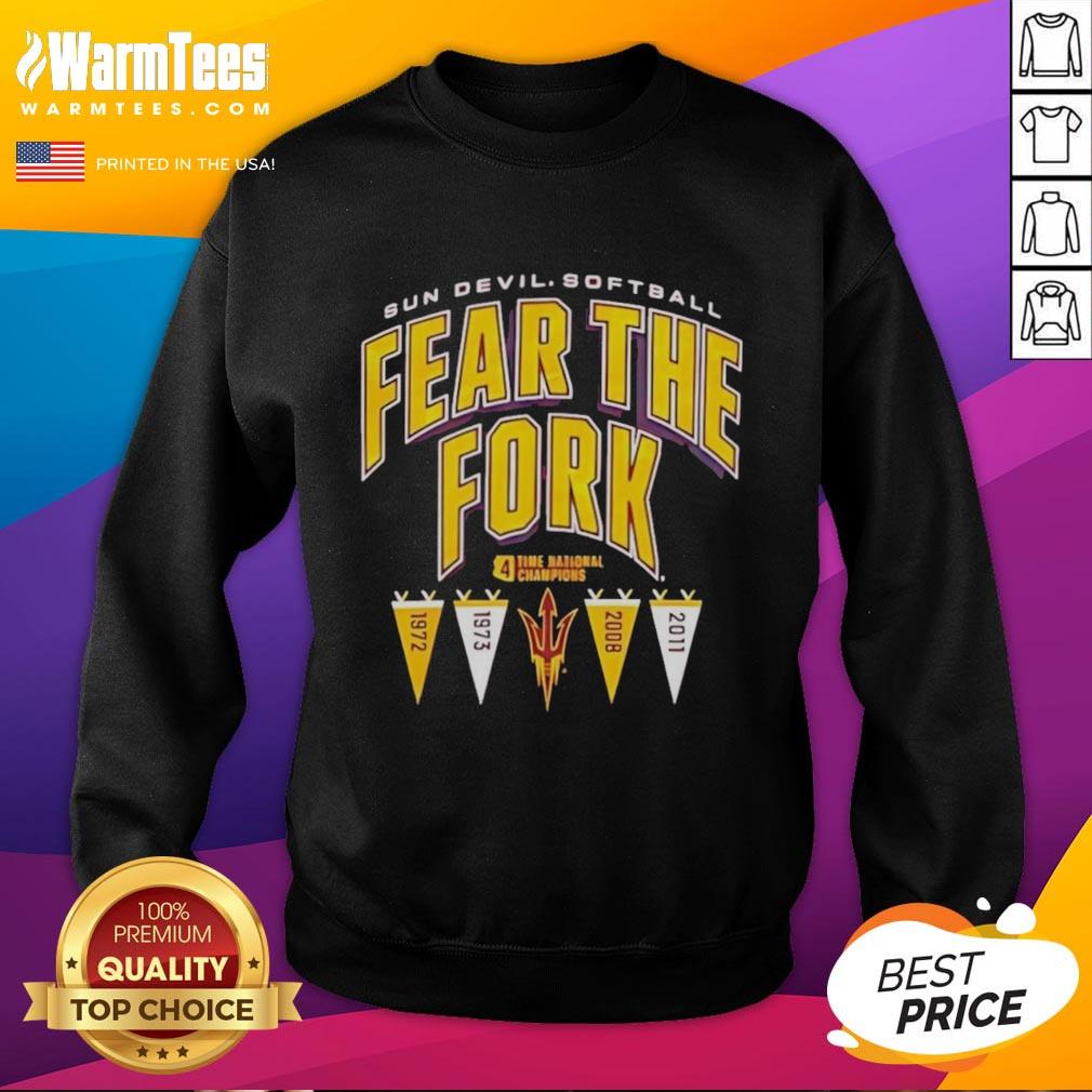 Hot Arizona State Sun Devils Ncaa Softball Fear The Fork 2026 T-Shirt - Image 5