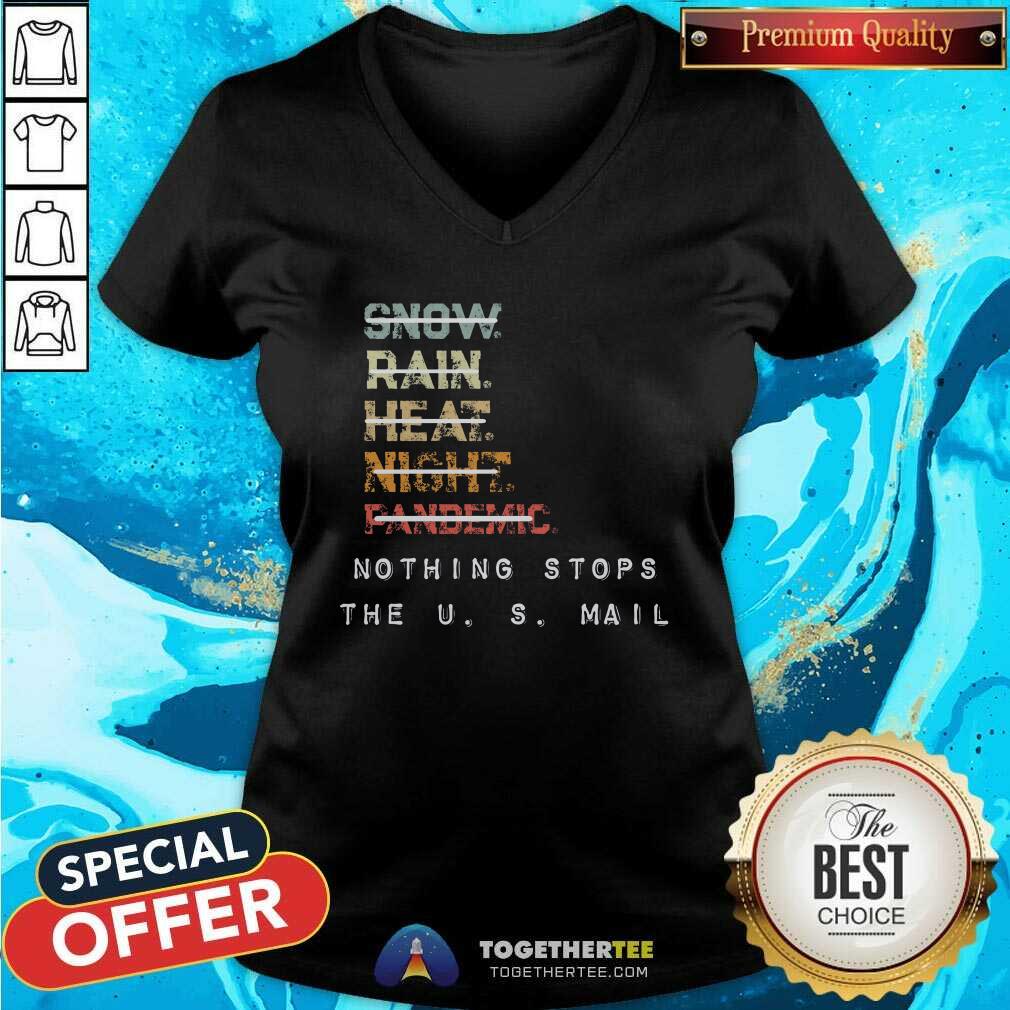 Awesome Nothing Stops The US Mail Shirt - Image 3