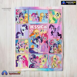Official My Little Pony Characters Friendship Is Magic Collage Blanket Fleece Customized Blanket