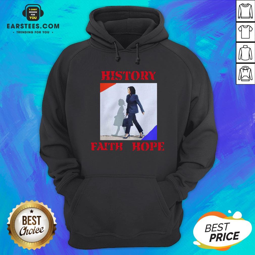 Official Kamala Harris Faith Hope History Shirt - Image 3