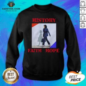 Alternative view of Official Kamala Harris Faith Hope History Shirt