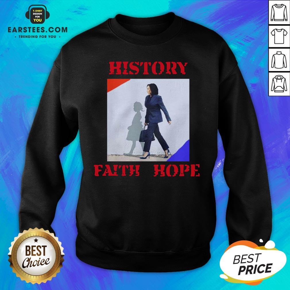 Official Kamala Harris Faith Hope History Shirt - Image 2