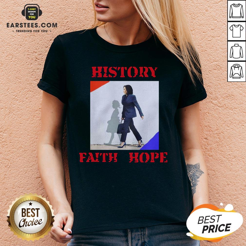 Official Kamala Harris Faith Hope History Shirt - Image 4