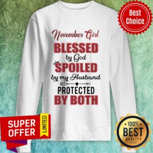 Alternative view of Top November Girl Blessed By God Spoiled By My Husband Protected By Both Shirt