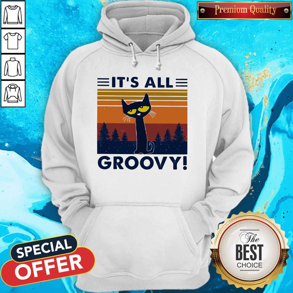 Cat It’s All Groovy Vintage Shirt - Image 3