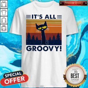 Cat It’s All Groovy Vintage Shirt