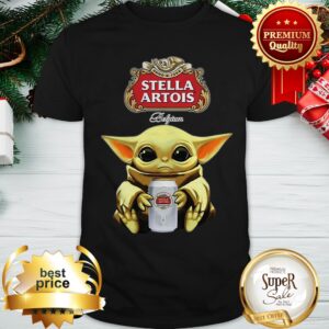 Baby Yoda Hug Stella Artois Beer Star Wars Shirt