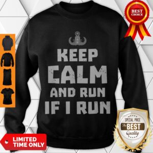 Alternative view of Funny Bomb Disposal Expert Run If I Run Shirt