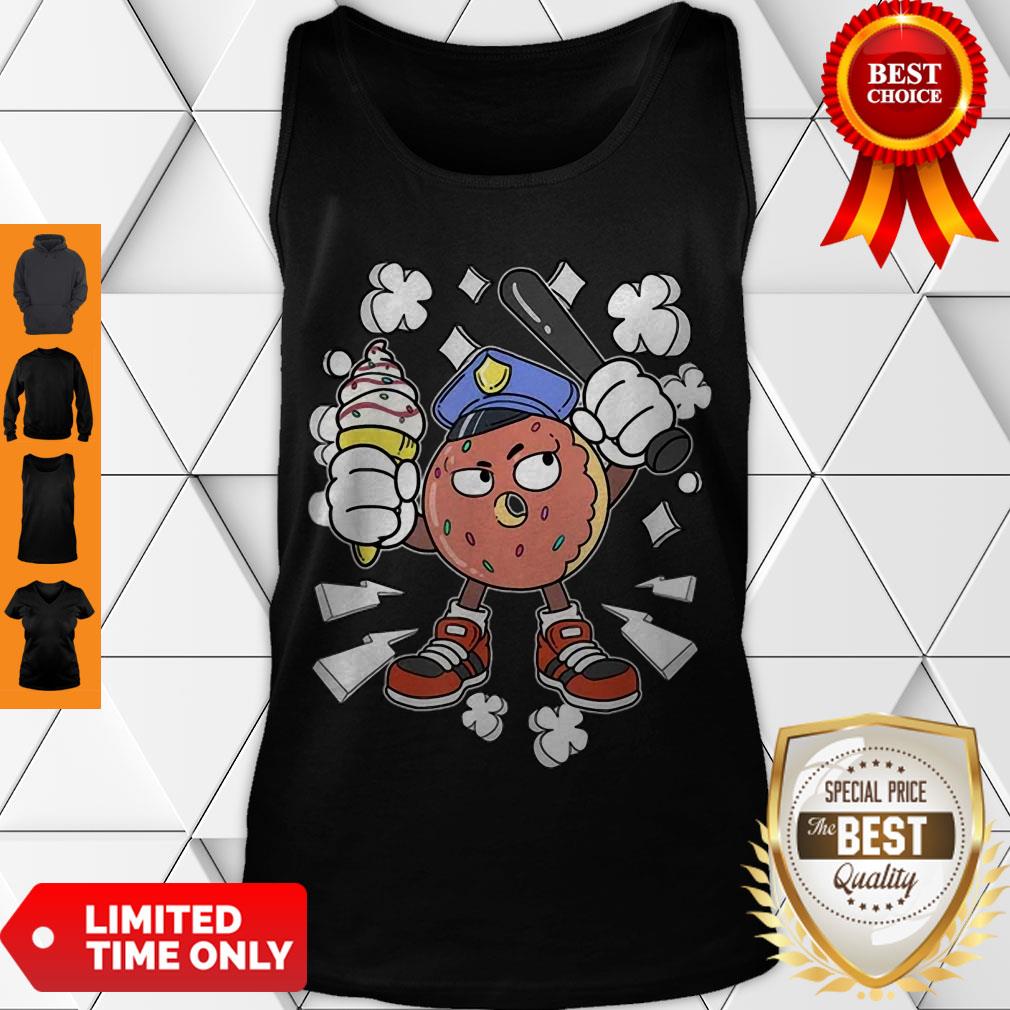 Funny Donut Cop Candy Police Officer Ice Cream Sweet Patrol Shirt - Image 5