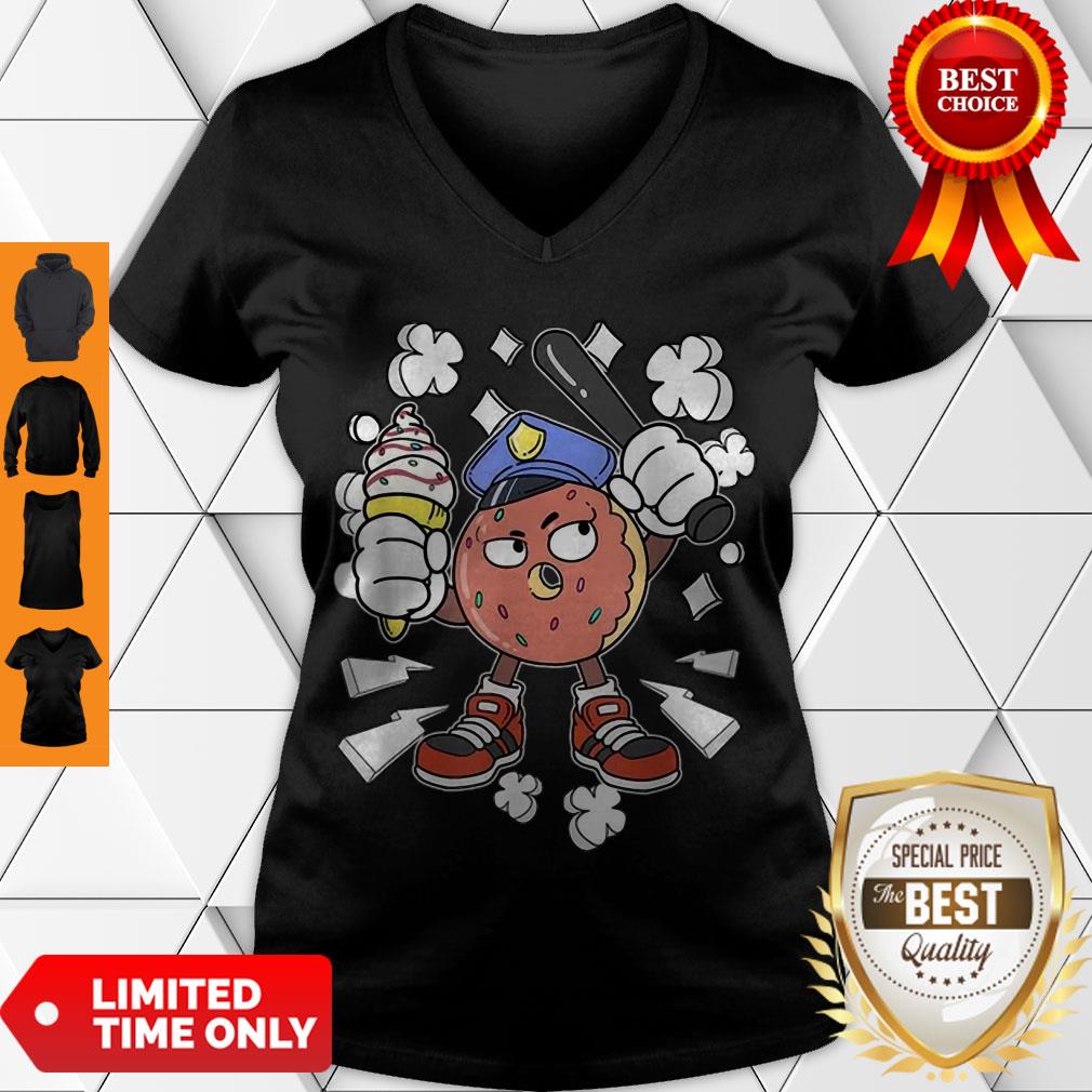Funny Donut Cop Candy Police Officer Ice Cream Sweet Patrol Shirt - Image 4