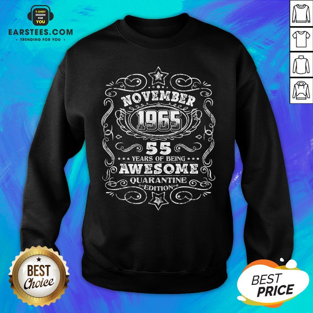 Hot Men's November 1965 55 Yeas Of Being Quarantine Edition T-Shirt - Image 5