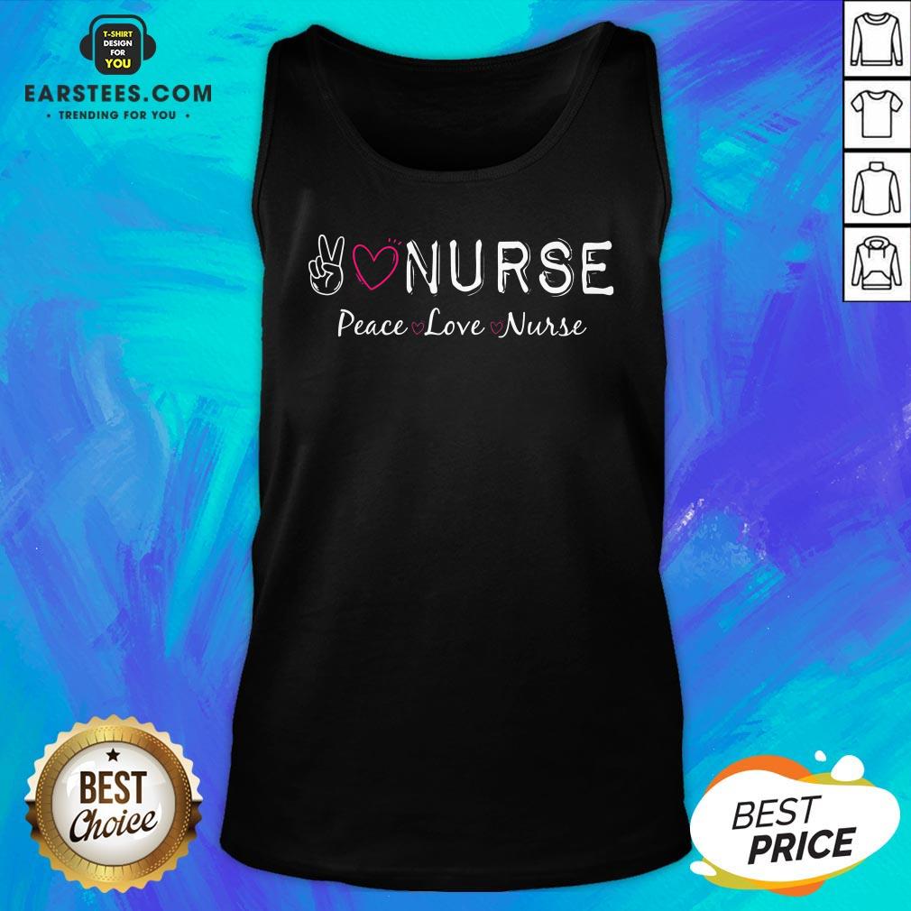 Official Peace Love Nurse Shirt - Image 4