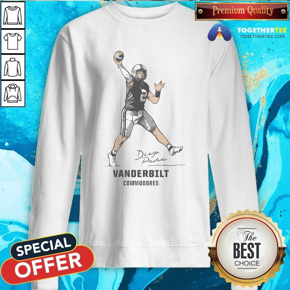 Pretty Vanderbilt Football Diego Pavia Superstar Pose T-Shirt - Image 3