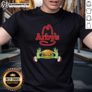 Happy Grinch Hands Love Arby's Merry Christmas T-Shirt