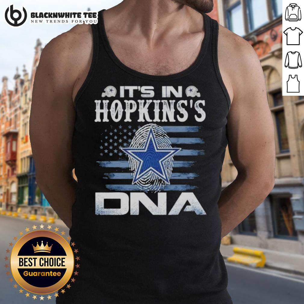 Good Hopkins Dallas Cowboys It’s In DNA US Flag T-Shirt - Image 4