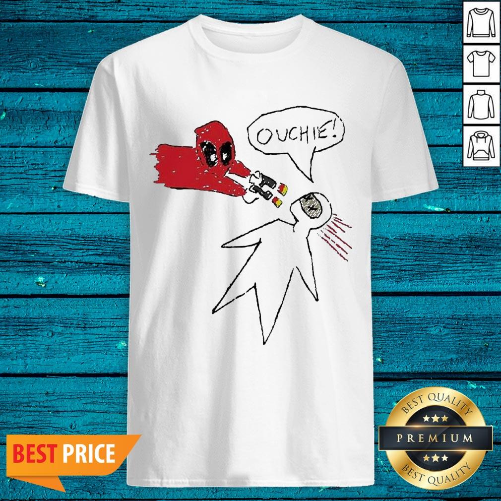 High Quality Ouchie Sketch Deadpool Shirt