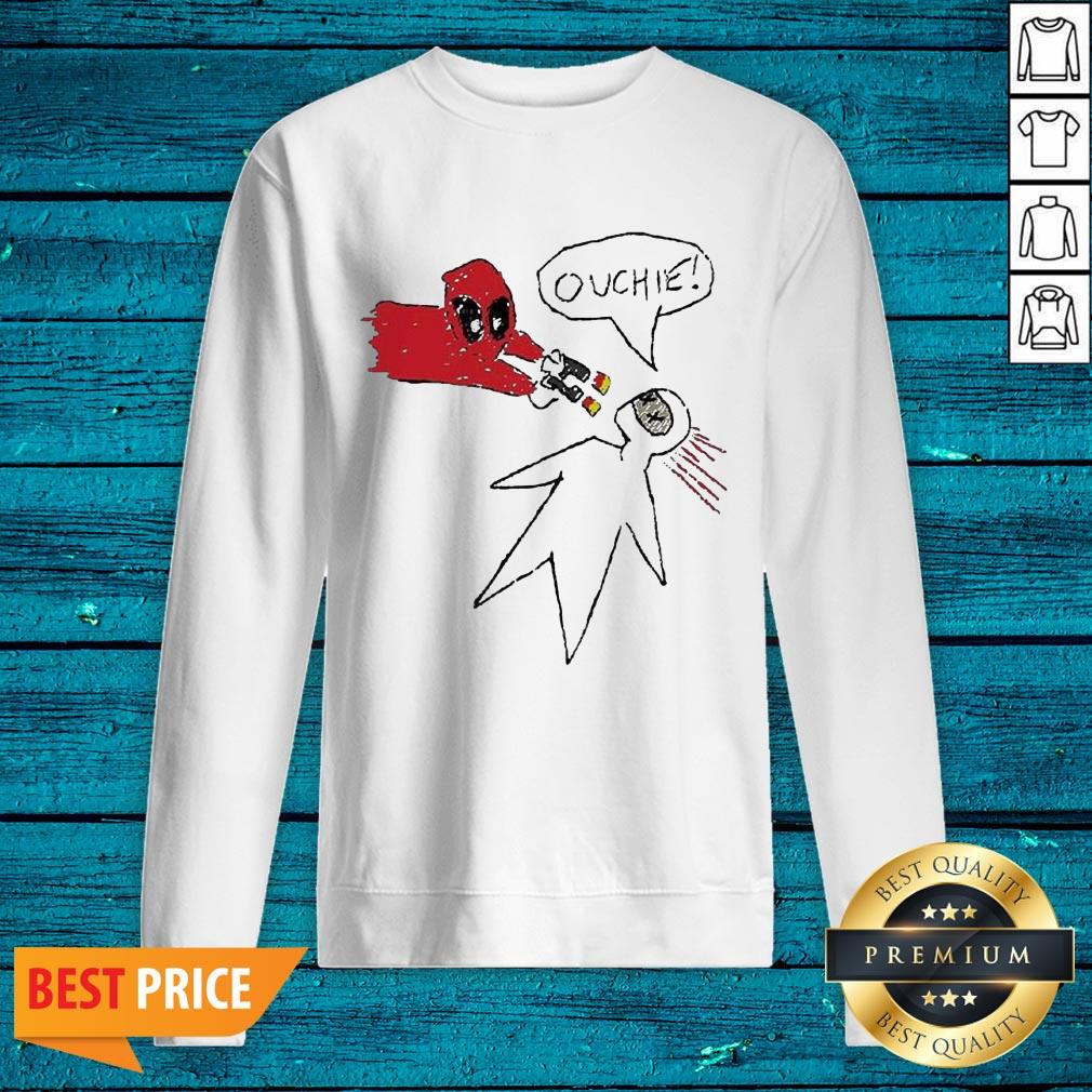 High Quality Ouchie Sketch Deadpool Shirt - Image 2