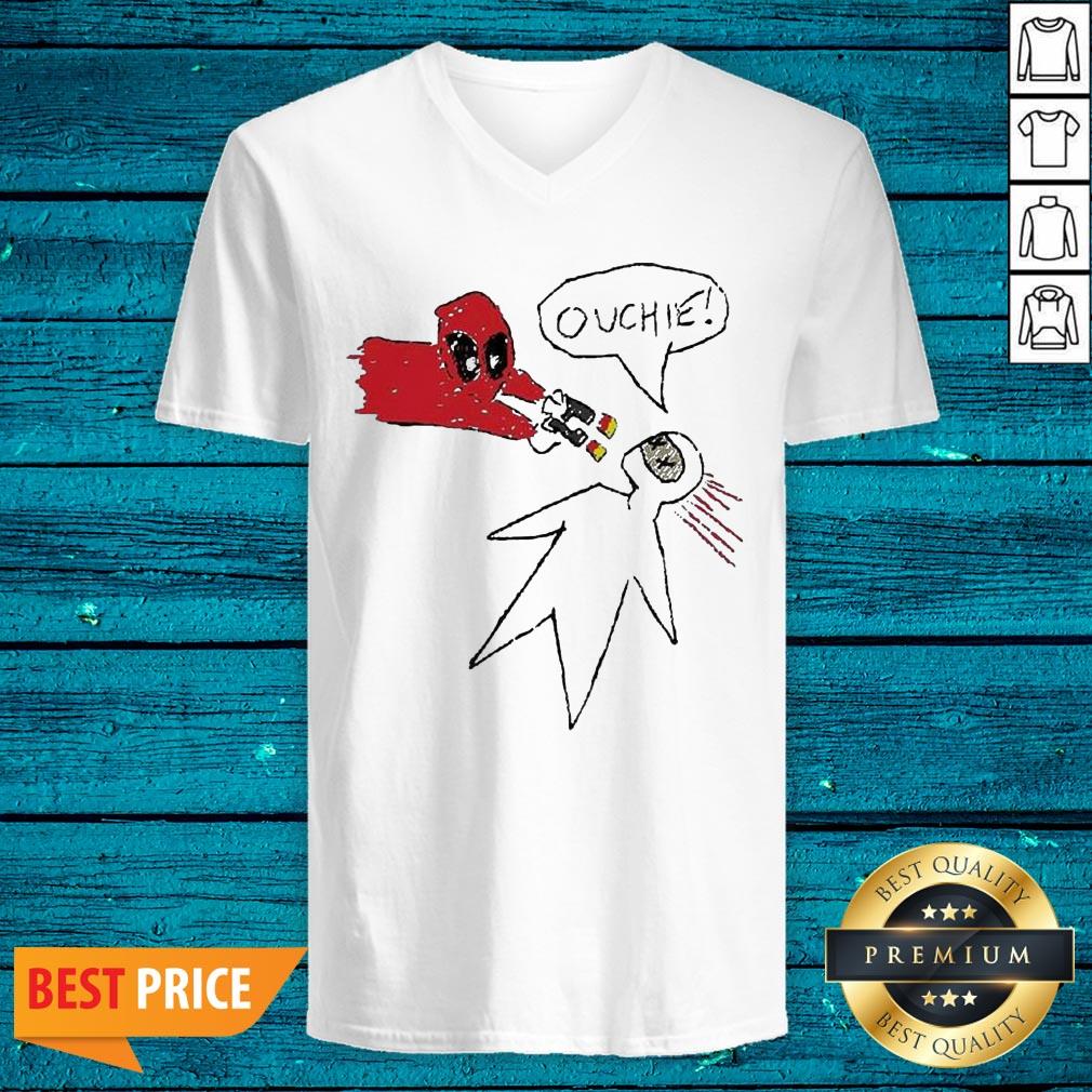 High Quality Ouchie Sketch Deadpool Shirt - Image 4