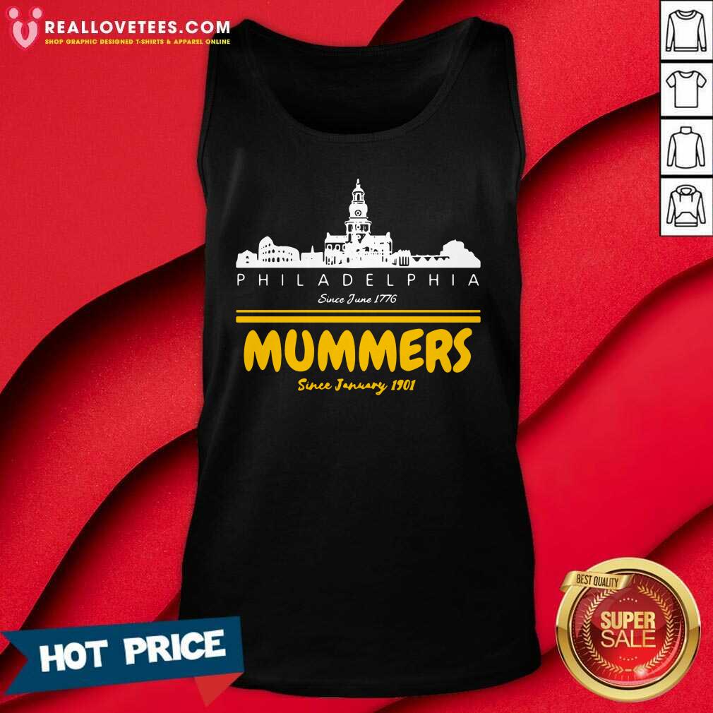 Top Philadelphia Since June 1776 Mummers Since January 1901 Shirt - Image 2