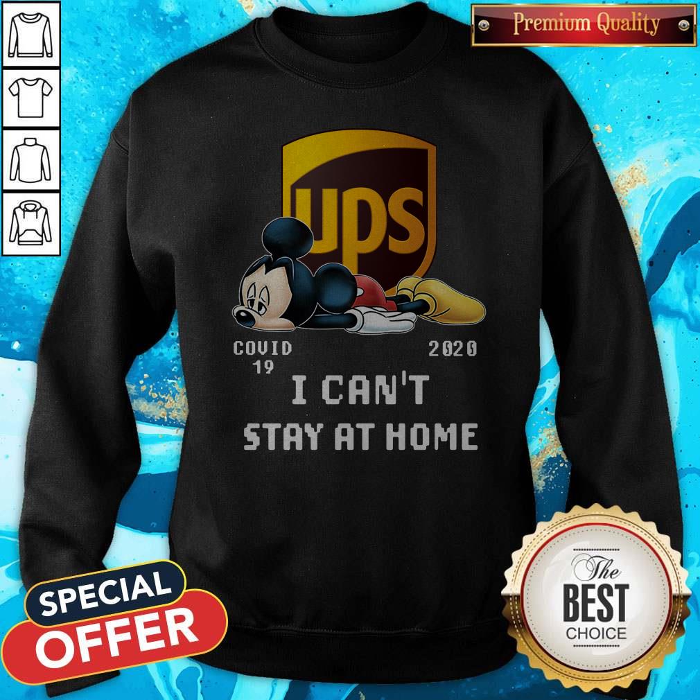 Awesome UPS Mickey Mouse Covid 19 2020 I Can’t Stay At Home Shirt - Image 4