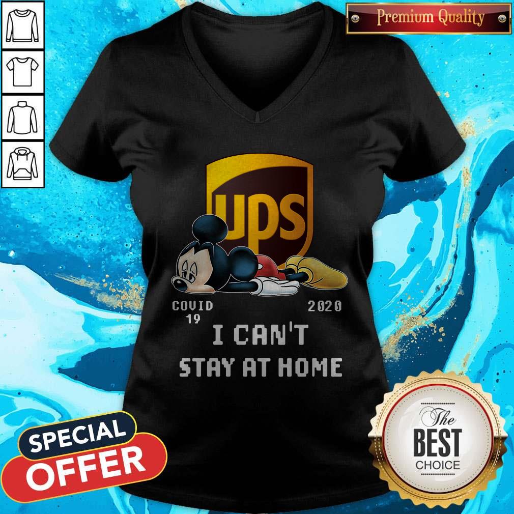 Awesome UPS Mickey Mouse Covid 19 2020 I Can’t Stay At Home Shirt - Image 2