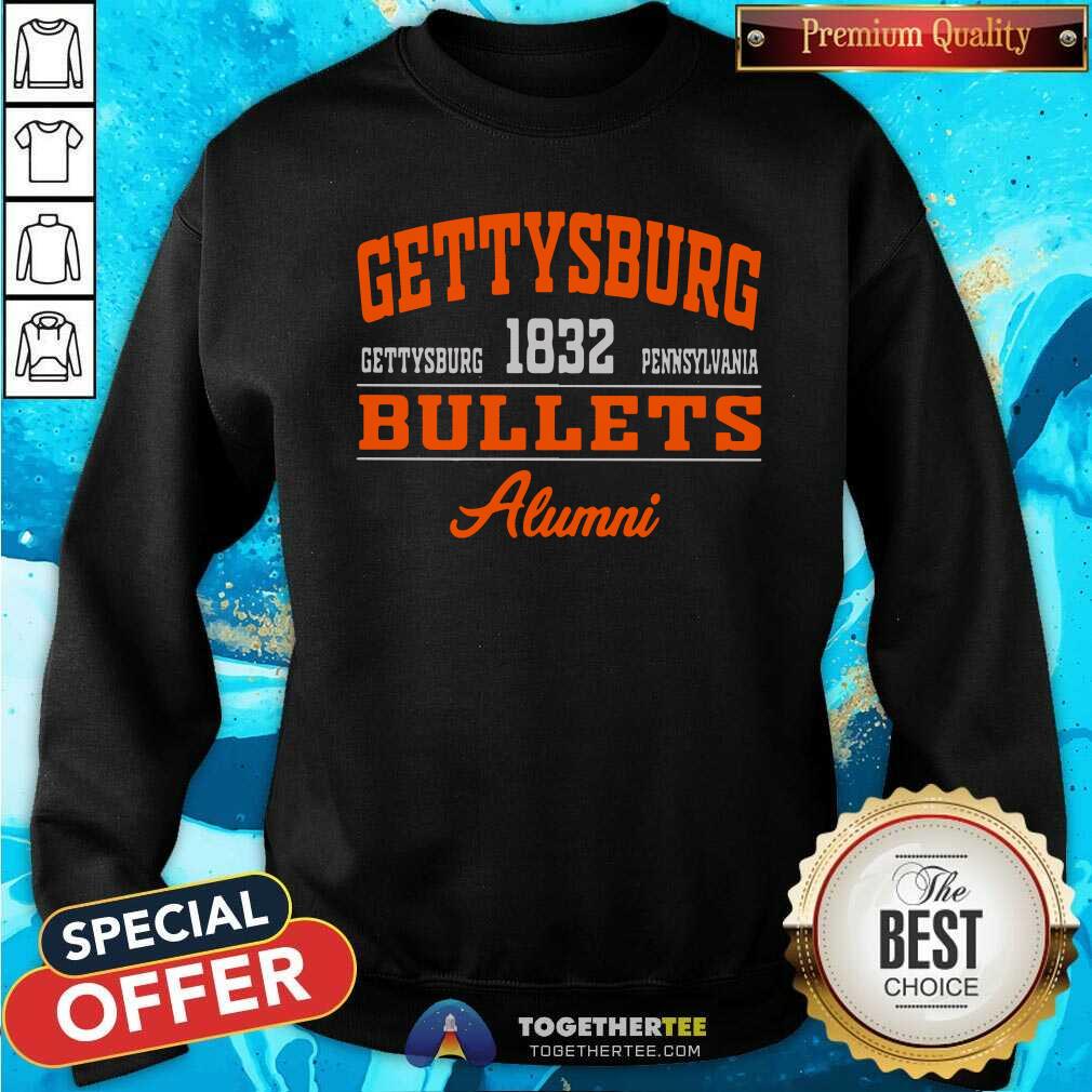 Top Gettysburg Bullets Alumni 1832 Pennsylvania Shirt - Image 2