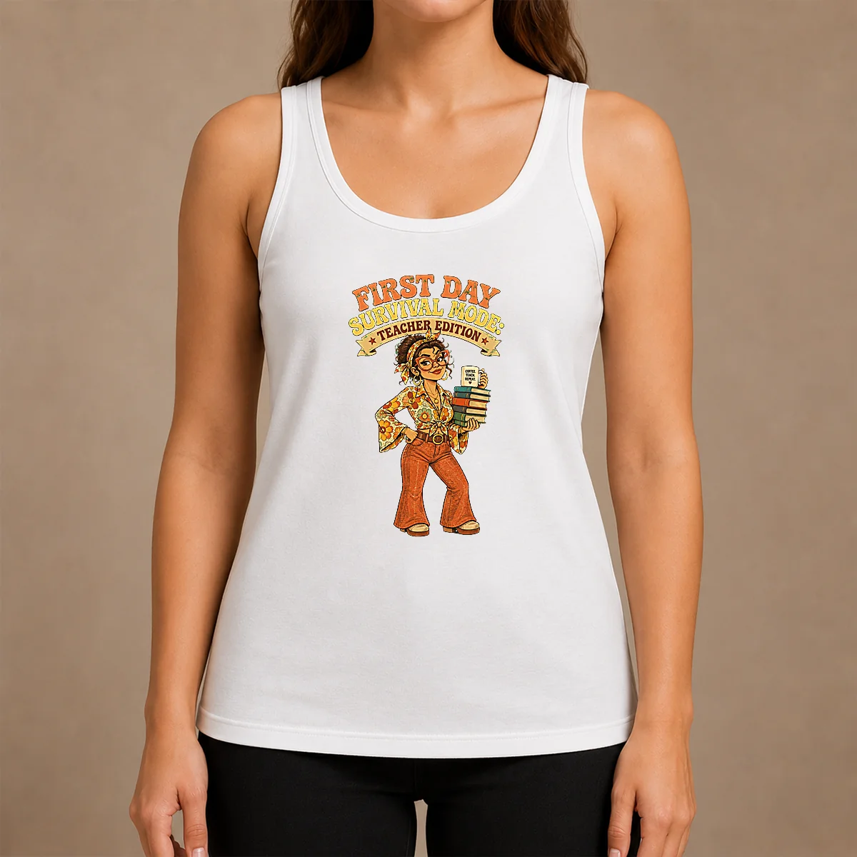 Pretty First Day Survival Teacher Vintage Shirt - Image 3