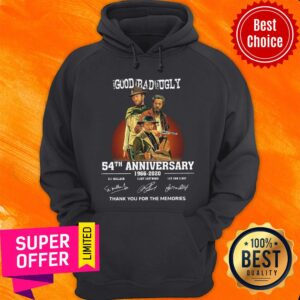 Alternative view of The Good Bad Ugly 54th Anniversary 1966 2020 Signature Thank Shirt