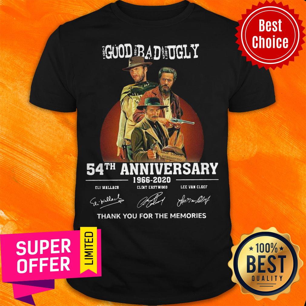 The Good Bad Ugly 54th Anniversary 1966 2020 Signature Thank Shirt
