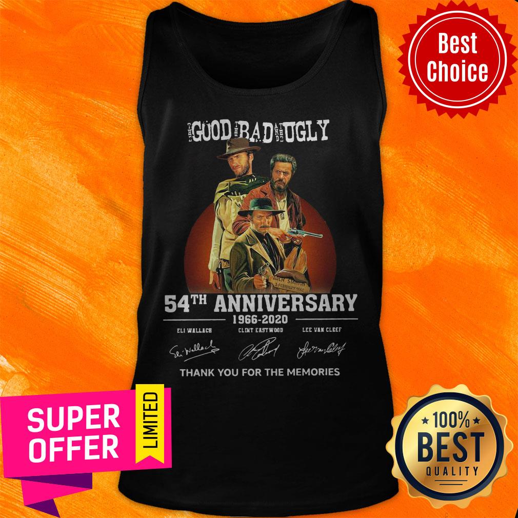 The Good Bad Ugly 54th Anniversary 1966 2020 Signature Thank Shirt - Image 4