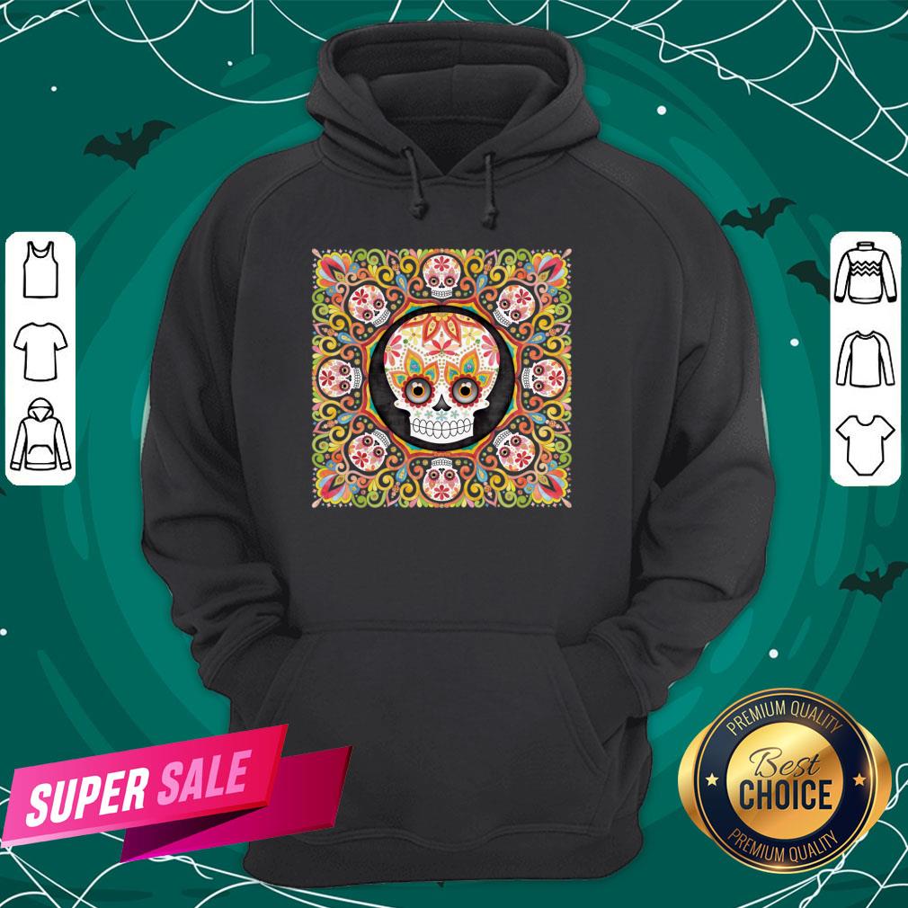 Sugar Skull Mandala Dia De Los Muertos Day Dead Shirt - Image 5