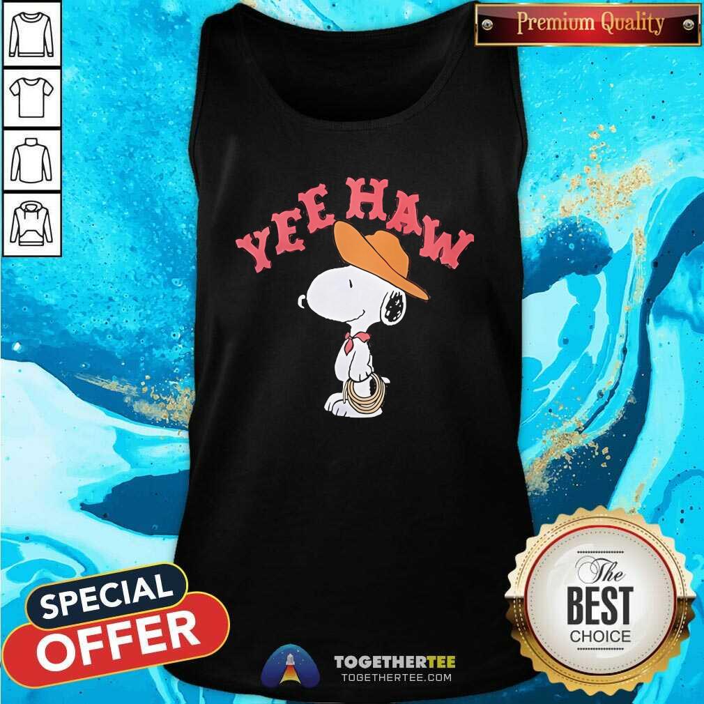 Awesome Peanuts Snoopy Yeehaw Western T-Shirt - Image 2