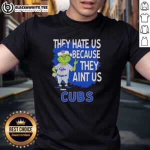 Official Chicago Cubs Grinch Christmas They Hate Us Ain't Us T-Shirt