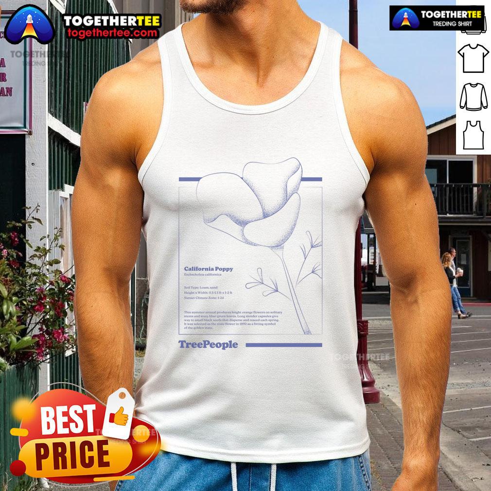 Premium California Poppy Treepeople T-Shirt - Image 4