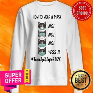Alternative view of Premium How To Wear A Mask #Teacherlife2020 Shirt