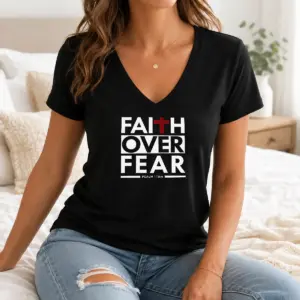 Alternative view of Hot Faith Over Fear Shirt