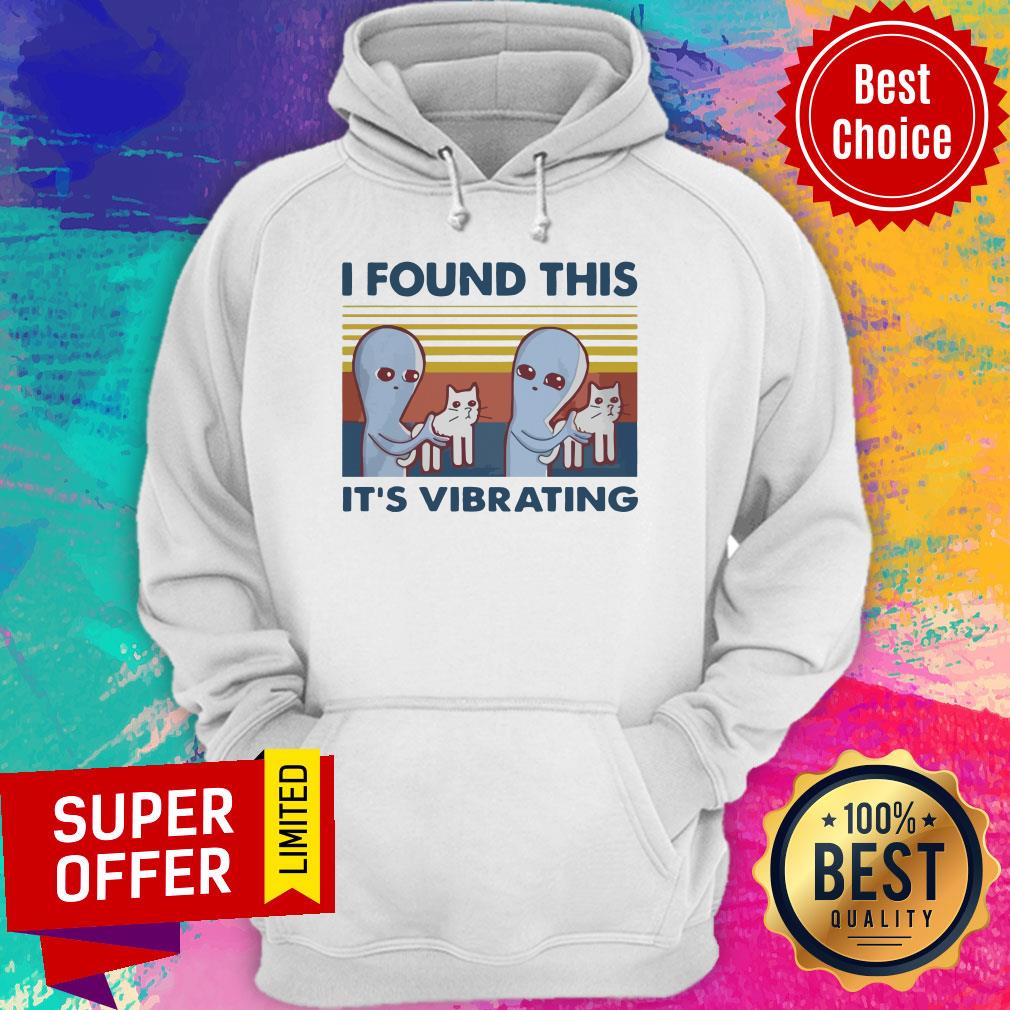 Awesome I Found This It’s Vibrating Vintage Retro Cat Shirt - Image 3