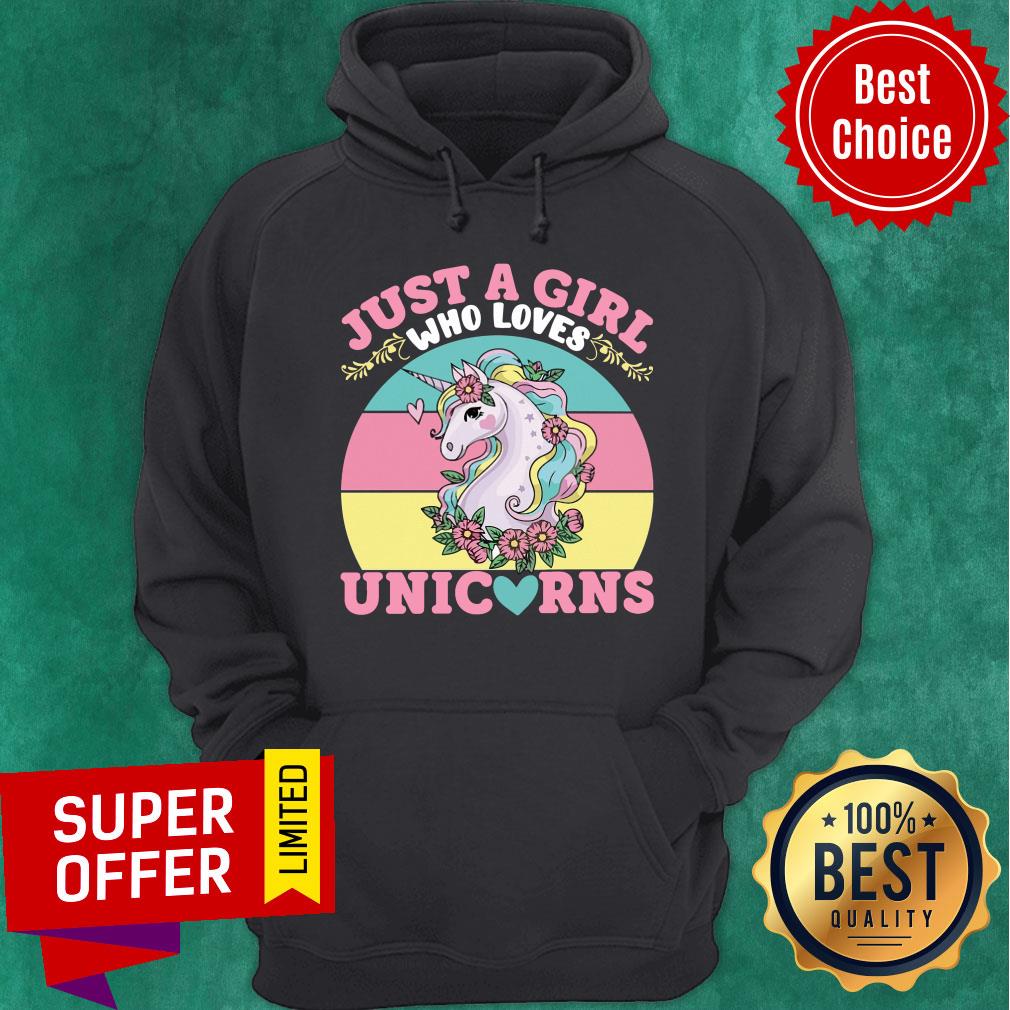 Awesome Just A Girl Who Loves Unicorns Flower Shirt - Image 5