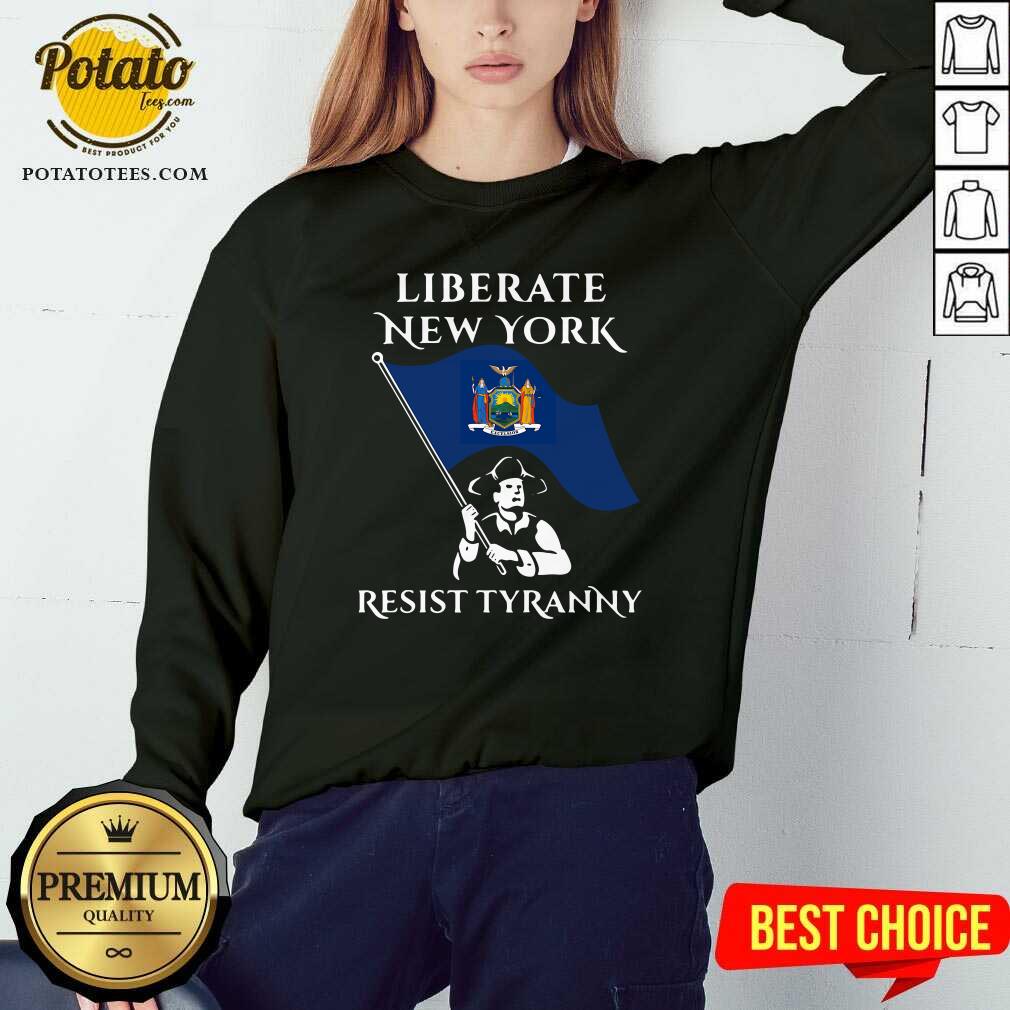 Official Liberate New York Resist Tyranny 2021 Shirt - Image 4