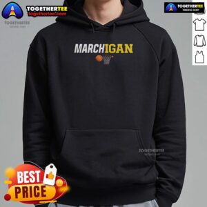 Alternative view of Nice Michigan Wolverines Marchigan T-Shirt