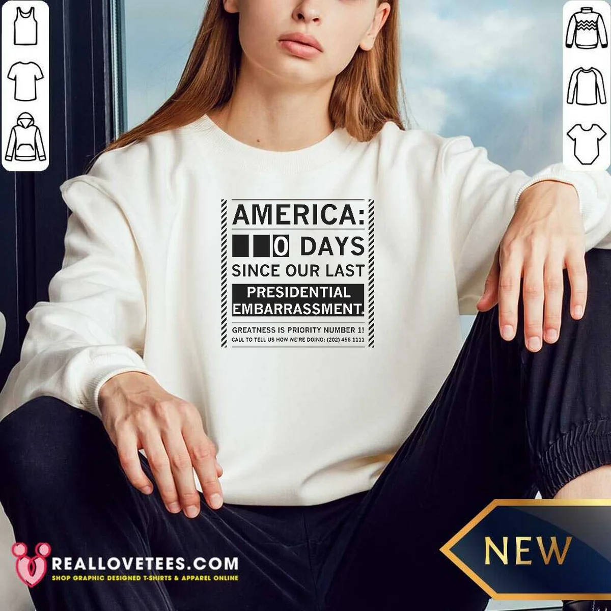 Good America 0 Days Since Our Last Presidential Embarrassment Shirt - Image 4