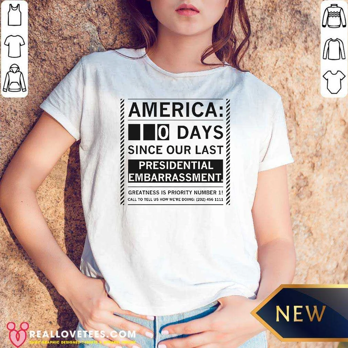 Good America 0 Days Since Our Last Presidential Embarrassment Shirt - Image 2