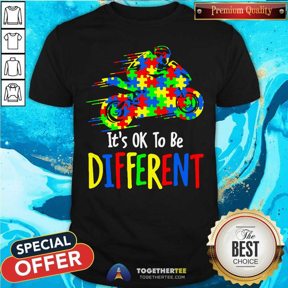 Original It Is Ok To Be Different Autism Awareness Shirt