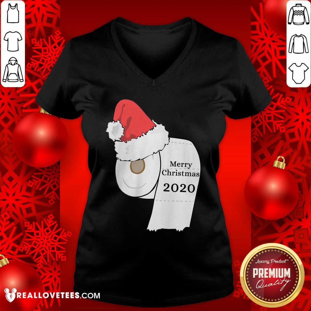 Pro Santa Hat Toilet Paper Merry Christmas 2020 Shirt - Image 4