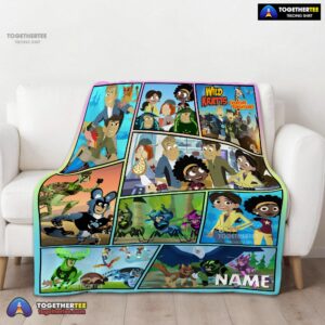 Alternative view of Official Wild Kratts Creature Adventures Collage Blanket Fleece Customized Blanket