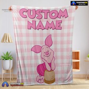 Official Winnie The Pooh Piglet Blanket Fleece Customized Blanket